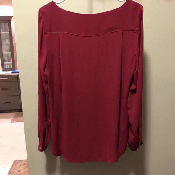 Loft Cranberry boatneck blouse - Picture 5 of 8